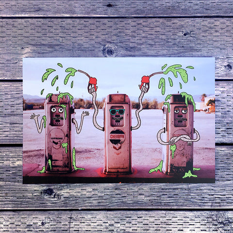 gas station photo print