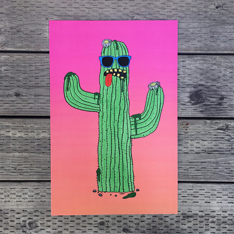 cacti guy art print