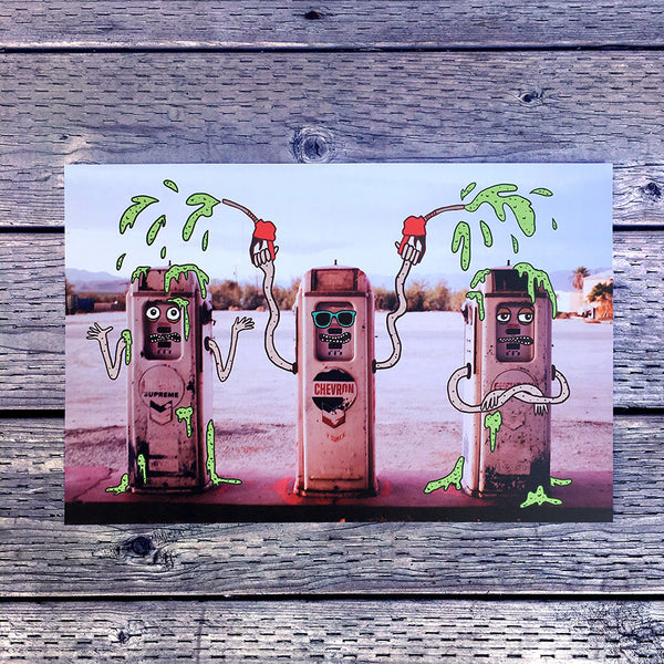 gas station photo print