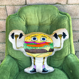 tough guy burger pillow