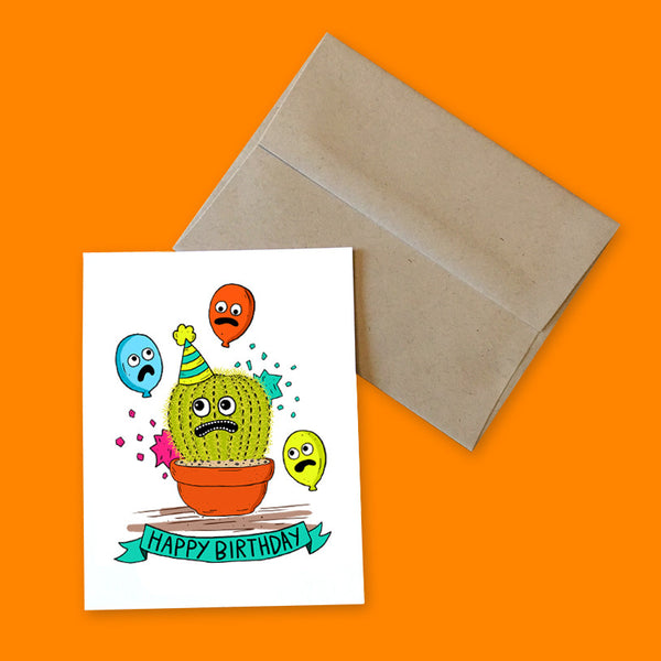 cactus birthday card